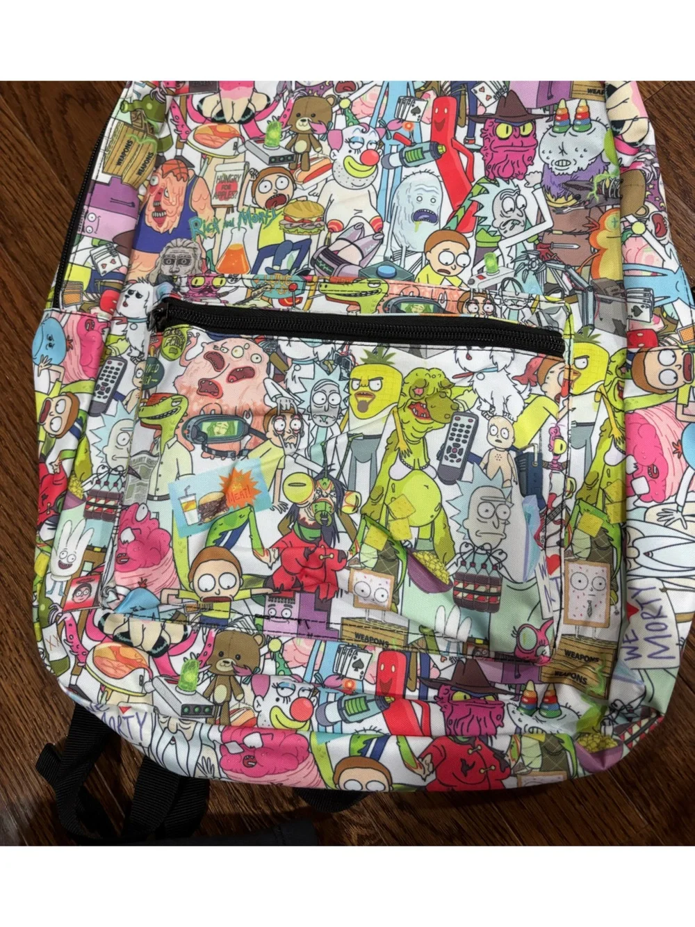 Colorful Character-Print Backpack - Multicolor
